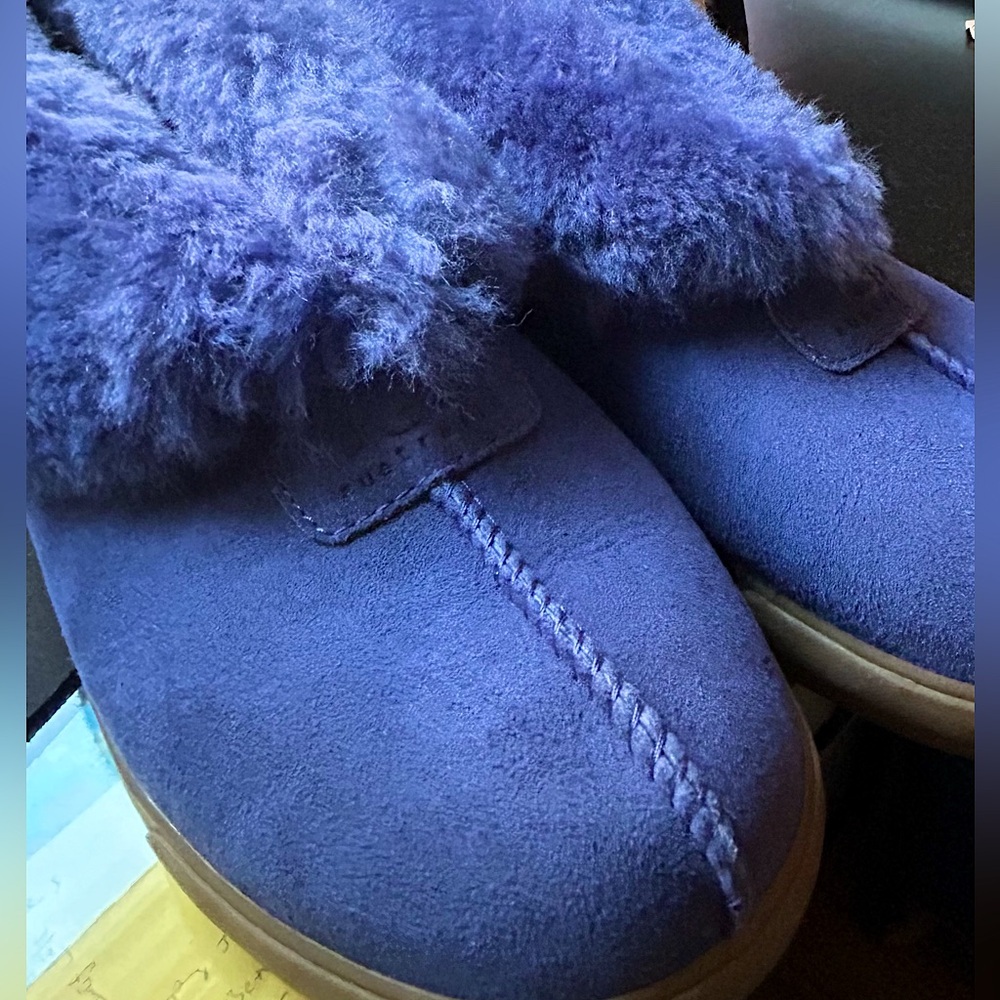 NWOT Periwinkle Blue Suede Ugg Ankle Boots US 9/UK 7.5